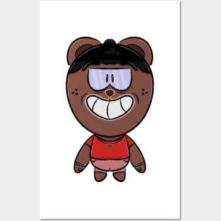 LINE Friends brown Bear Posters and Art